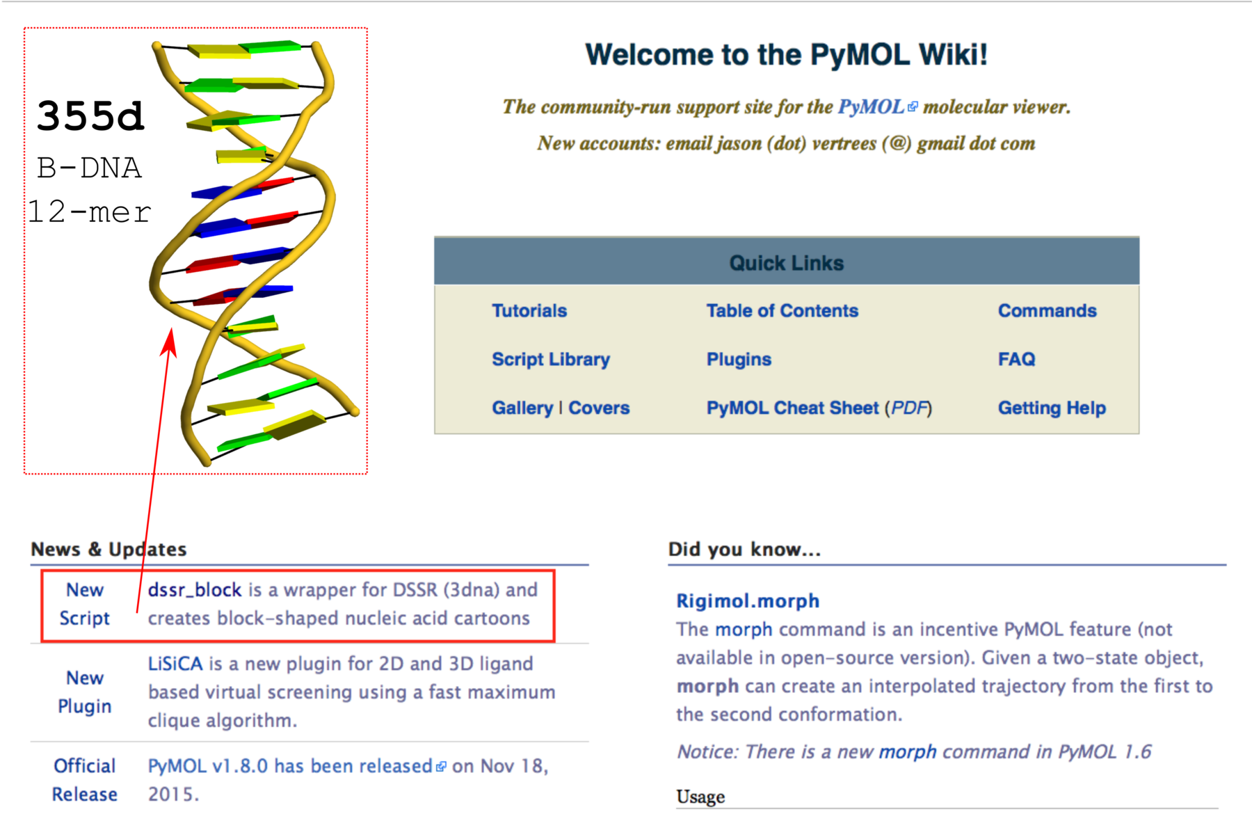 dssr_block news item on PyMOLWiki dssr_block news item on PyMOLWiki